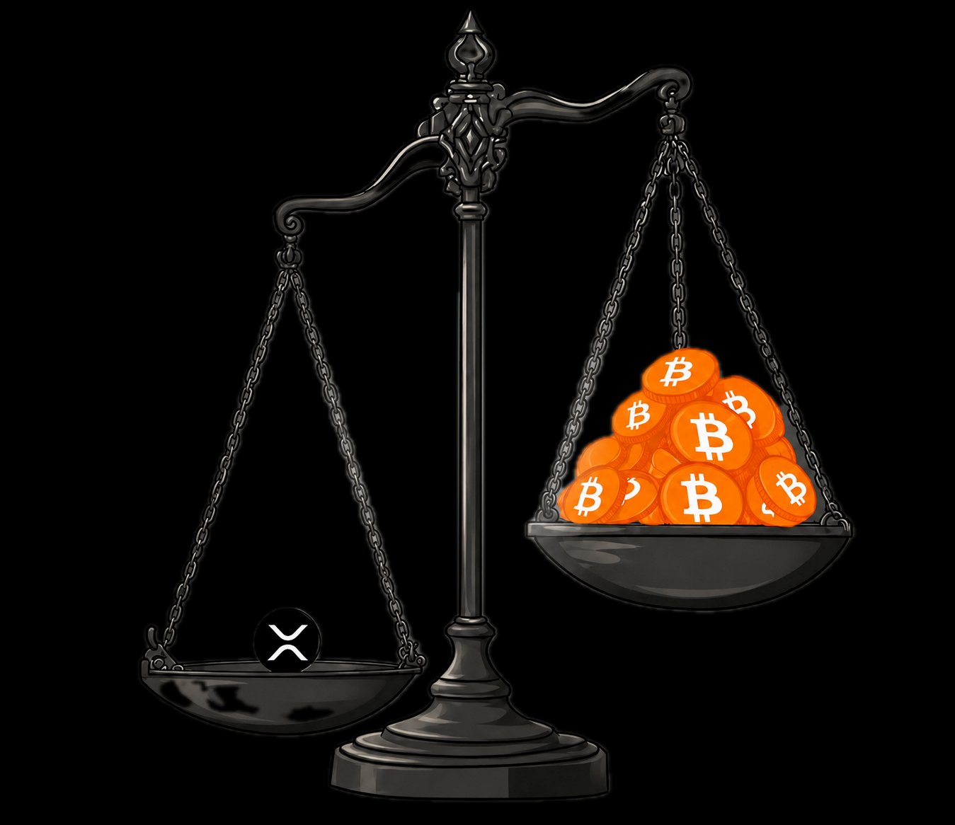 XRP outweighs Bitcoin on the scale